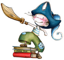 sticker mural pour enfant (gar&ccedil;on : pirate) Pirate 3 ACTE DECO