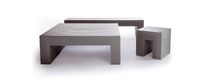 table basse contemporaine en polym&egrave;re &agrave; usage professionnel VIGNELLI LOW TABLE by Massimo Vignelli Heller
