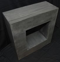 table console contemporaine (zinc) FEN&Ecirc;TRE SUR NEW YORK Dezinc