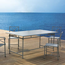 table de jardin classique en m&eacute;tal 1800 Tectona