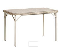 table de jardin classique en r&eacute;sine tress&eacute;e 1608 KOK MAISON