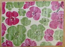 tapis contemporain &agrave; fleurs en laine (faits main) Enrico Coveri "Fiori" cm. 238 x 174 BORALEVI SRL