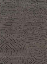 tapis contemporain &agrave; rayures en laine (fait main) CHIC Posh