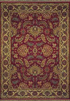 tapis persan &agrave; fleurs en laine PATINA BASSET