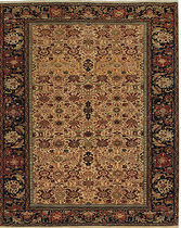 tapis persan &agrave; motifs en laine (fait main) RACHNA: 83911 ICE