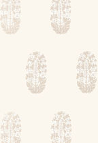 tissu mural ASKANDRA FLOWER OYSTER F. SCHUMACHER & CO.