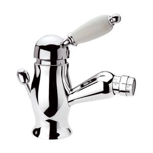 mitigeur pour bidet / en métal chromé / 1 trou