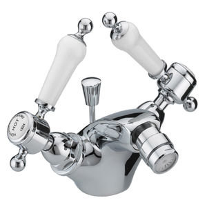 mélangeur pour bidet / à poser / en métal chromé / de salle de bain