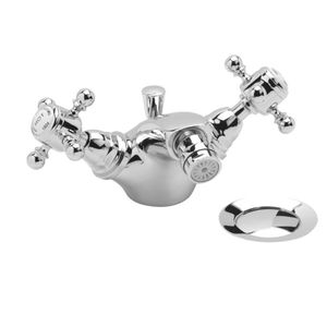 mélangeur pour bidet / à poser / en métal chromé / de salle de bain