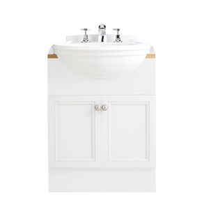 vasque semi-encastrée / ronde / en céramique / classique