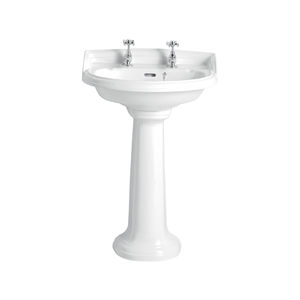 vasque sur pied / ovale / en céramique / classique