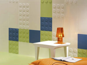 carrelage d'intérieur / mural / en céramique / à relief
