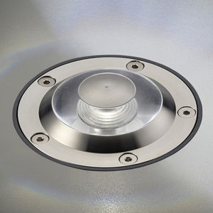luminaire encastrable au sol / à LED / rond / d'extérieur