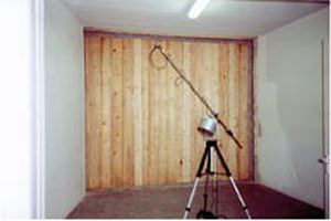 panneau en bois pour mur / massif / lamellé collé / coupe-feu
