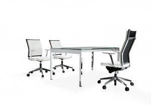 fauteuil de direction contemporain / en polyuréthane / avec repose-tête / piètement étoile