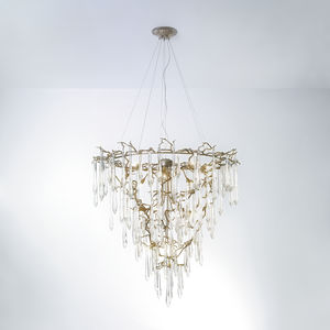 lustre classique / en verre / en bronze / halogène