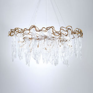 lampe suspension / contemporaine / en métal / en verre