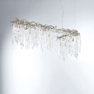 lampe suspension / contemporaine / en métal / en verre