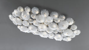plafonnier contemporain / en verre de Murano / en bronze / à LED