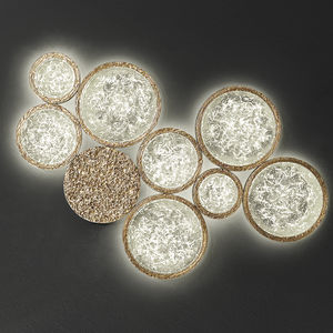 applique murale contemporaine / en bronze / en verre / à LED