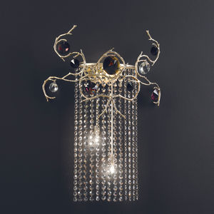 applique murale de style / en bronze / en cristal / halogène