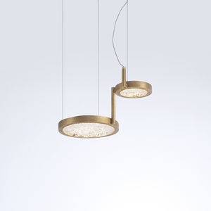 suspension / contemporaine / en bronze / en verre