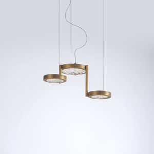lampe suspendue / contemporaine / en bronze / en verre