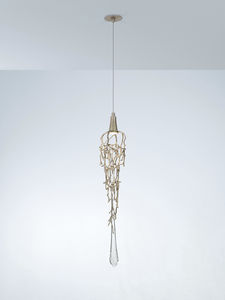 lampe suspendue / contemporaine / en bronze / en verre
