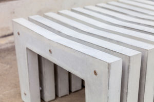 banc public / contemporain / en composite ciment verre