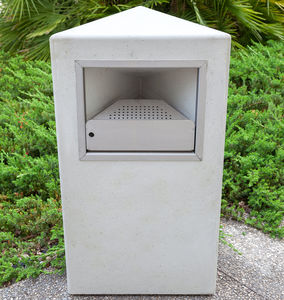 cendrier sur pied / en béton fibré / pour extérieur / pour espace public