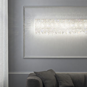 applique murale contemporaine / en cristal / fait main
