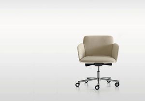 fauteuil de bureau contemporain / en tissu / en acier / piètement étoile