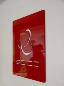 plaque signalétique pour porte / murale / en plastique