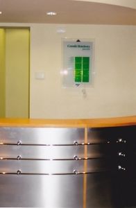 plaque signalétique pour porte / en plastique