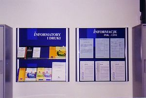 panneau d'affichage mural / d'intérieur / en métal