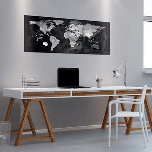 tableau magnétique / noir / mural / en verre