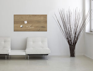 tableau magnétique / mural / en verre / poli