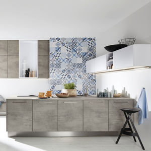 cuisine contemporaine / en stratifié / en mélaminé / avec îlot