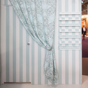 tissu d'ameublement / pour rideaux / damas / en polyester