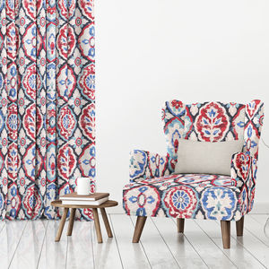 tissu d'ameublement / à fleurs / en polyester / jacquard