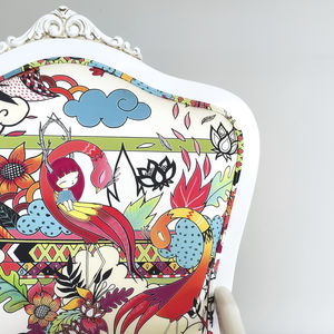 tissu pour rideaux / d'ameublement / à motif / en coton