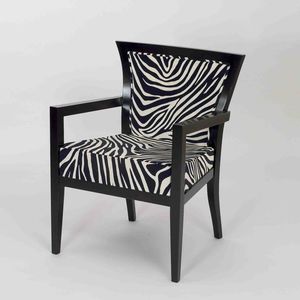 tissu d'ameublement / imprimé peau de bête / en velours