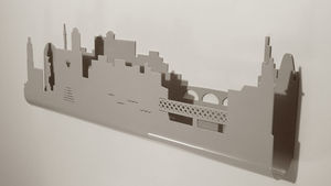 porte-manteau mural / contemporain / en métal