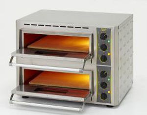 four électrique / à usage professionnel / à pizza / 2 chambres