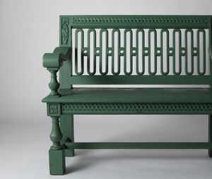 banc public / de jardin / classique / en chêne