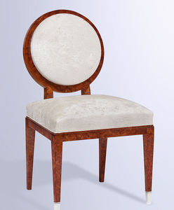 chaise de style / sur mesure / médaillon / en bois
