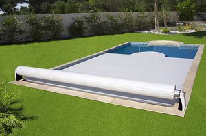 couverture de piscine automatique / de sécurité / à lattes / pour piscine hors-sol