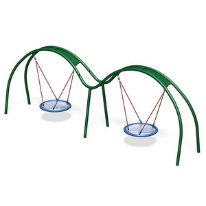balançoire en métal / pour parc de jeux / double