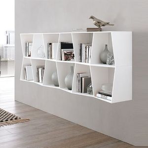 étagère murale / contemporaine / en mélaminé / en pierre