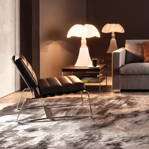 fauteuil contemporain / en polyuréthane / en tissu / en cuir
